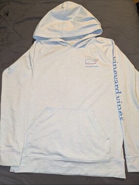 Vineyard Vines Light Blue Whale Hoodie